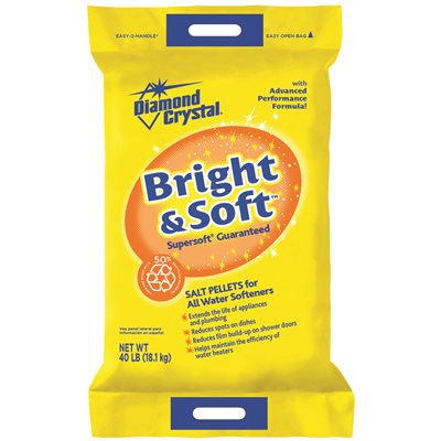 Bright And Soft Water Softener Salt Pellets 40lbs Per Bag