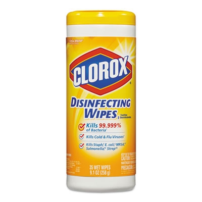 Disinfecting Wipes, 7 X 8, Fresh Scent, 35/canister, 12/carton