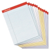 Fashion Colored Perforated Ruled Writing Pads, Narrow, 8 1/2x11, 50 Sheets, 1 Dz
