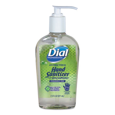 Antibacterial Gel Hand Sanitizer With Moisturizers, 7.5oz Pump Bottle, 12/carton