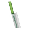 Wrapped Straw, 7.75&quot;, Green, 9600/carton