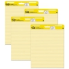 Self Stick Easel Pads, Ruled, 25 X 30, Yellow, 4 30 Sheet Pads/carton