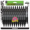 Z-grip Retractable Ballpoint Pen, Black Ink, Medium, 24/pack