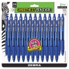 Z-grip Retractable Ballpoint Pen, Blue Ink, Medium, 24/pack