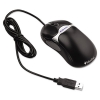 Optical Mouse, Antimicrobial, Five-button/scroll, Programmable, Black/silver