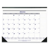 Net Zero Carbon Monthly Desk Pad Calendar, 22 X 17, Black Band And Corners, 2018