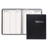 Recycled Professional Academic Weekly Planner, 8-1/2 X 11, Black, 2017-2018