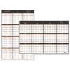 Contemporary Two-sided Yearly Erasable Wall Planner, 24 X 36, 2018