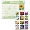 Antique Floral Monthly Desk Pad Calendar, 22 X 17, Antique Floral, 2018