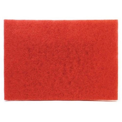 3m Red Buffer Pad 5100 28" X 14" Floor Buffer Machine Use (case Of 5)