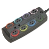 Smartsockets Color-coded Surge Protector, 8 Outlets, 8 Ft Cord, 3090 Joules