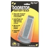 Big Foot Doorstop, No Slip Rubber Wedge, 2 1/4w X 4 3/4d X 1 1/4h, Gray