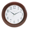 Corporate Wall Clock, 12-3/4&quot;, Cherry
