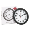 Norcross Auto Daylight-savings Wall Clock, 12-1/4&quot;, Black, 1 Aa