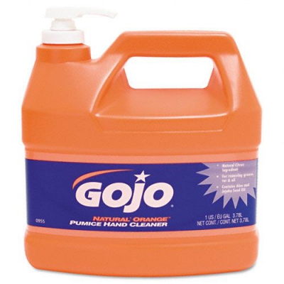 Gojo 0955 Natural Orange Pumice Hand Cleaner - 1 Gallon