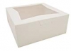 Southern Champion Tray 23073 Paperboard White Lock Corner Window Bakery Box, 12&quot; Length X 12&quot; Width X 5&quot; Height (case Of 100)