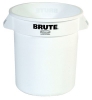Rubbermaid Commercial Fg261000wht Brute Lldpe 10-gallon Trash Can Without Lid Legend