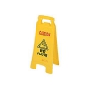 Rubbermaid Commercial Fg611277yel Floor Safety Sign &quot;caution Wet Floor&quot; Imprint 2-sided Yellow
