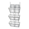 Panelmate Triple-file Basket Organizer, 15 1/2 X 29 1/2, Charcoal Gray