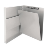 Snapak Aluminum Side-open Forms Folder, 1/2&quot; Clip, 8 1/2 X 12 Sheets, Silver