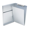 Snapak Aluminum Side-open Forms Folder, 1/2&quot; Clip, 8 1/2 X 14 Sheets, Silver