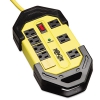 Safety Surge Suppressor, 8 Outlets, 12 Ft Cord, 1500 Joules, Yellow/black, Osha