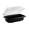 Ach 4656910 Clamshell Container 120/case  black Bottom Clear Top Size 6 X 9 X 3 9/layer
