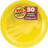 Sunshine Yellow Paper Plate 300 Per Case Inner Pack 50/pack 6 Packs/case