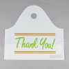 19&quot; X 9 1/2&quot; X 18&quot; White Plastic Take Out Bag With Printed Thank You Design