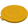84105604 - Bronco&#8482; Round Waste Bin Trash Container Lid 55 Gallon - Yellow