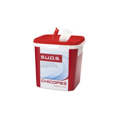 10 X 12 Wipe  includes 1 Bucket Single Use Dispensing System Towels For Quat Add 2 Quarts Of Your Own Ready To Use Disinfectant S.u.d.s.