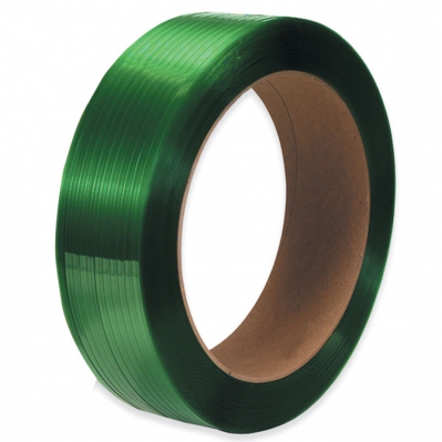 Dubose Polyester Strapping - 3/4" X 2650 Ft. - .050", 2100 Lb., Embossed, Green, 16 X 6" Core