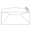 24 Lb. White Wove Peel And Seal Regular No. 10 Envelopes Osds 500 Per Box