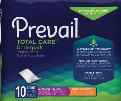 Prevail Super Absorbent Underpad  30 X 30  