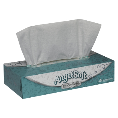 Angel Soft Professional Series® White Premium Facial Tissue, Flat Box, 2-ply