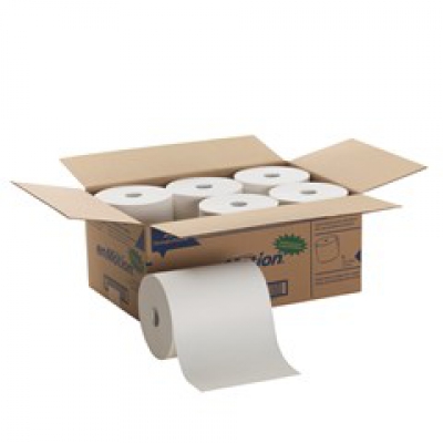 Enmotion® White High Capacity Roll Towel 10 X 800ft, White, 6 Rolls/carton