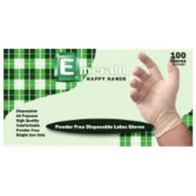 Happy Hands Powder-free Latex Gloves – 4 Mil -small