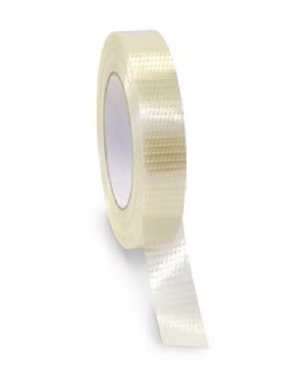 3/8" X 60 Yard Filament Tape White 4.5 Mil  general Purpose 100# Tensile Strength