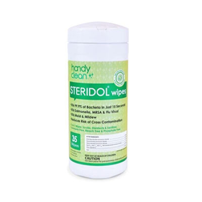 Steridol Surface Disinfectant Wipes 35 Ct Canister-effective Against Omicron Variant 