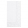 Hof 180720 15 X 17&quot; White 2 Ply Dinner Napkin  1/8 Fold 