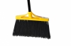Standard Large Angle Broom With 48&quot; Metal Handle Flagged Bristles 24/case