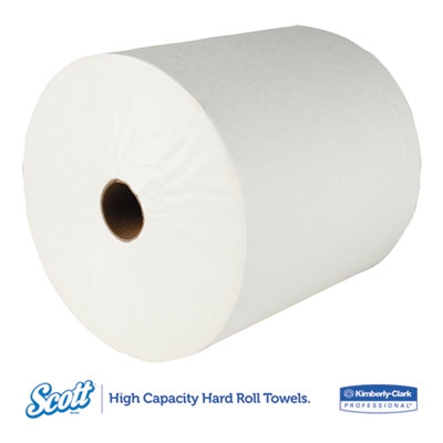 Scott® High Capacity Hard Roll Towels, , 8 X 1000ft, White, 12 Rolls/carton