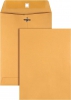 Quality Park Gummed Kraft Clasp Envelopes, 7.5 X 10.5, 
