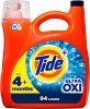 Tide Ultra Oxi Liquid Laundry Detergent, 94 Loads, 146 Fl Oz, He Compatible