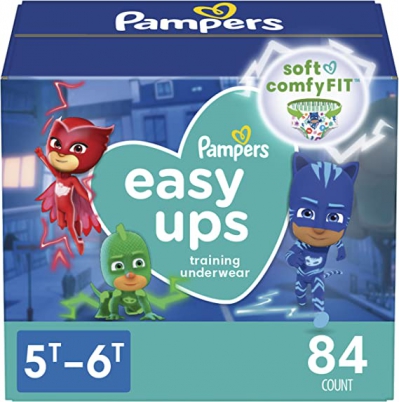 Pampers Easy Ups Boys And Girls Training Pants, 5t-6t (size 7), 84 Count, Packaging And Prints May Vary