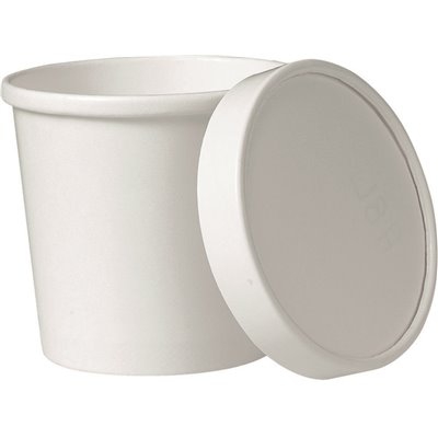 Pps Psc16c250wht 16 Ounce Flexstyle Container With Paper Lid 250/case White