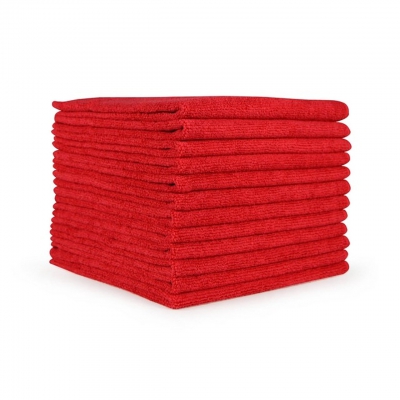 Microfiber Cloth Red 16 X 16" 