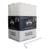 Sip-n-joy 7 3/4 Wrapped Flexibale White Straws 400 Per Box.  25 Boxes Per Case.