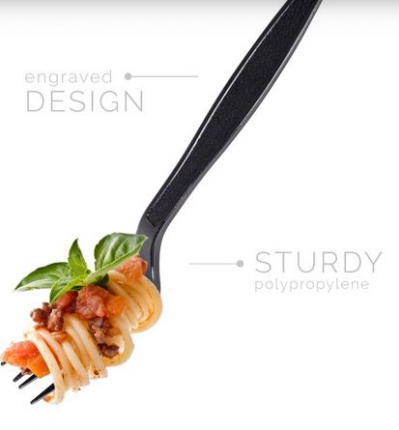  fork Black Heavy Weight Individually Wrapped