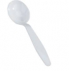 Medium Weight Plastic Soup Spoon, White, 1000/cs